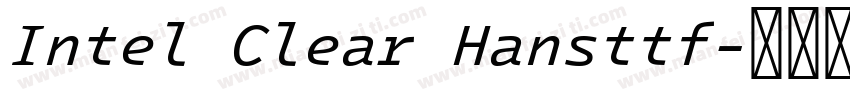 Intel Clear Hansttf字体转换